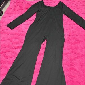 SHEIN Classic Black Long Sleeve Jumpsuit